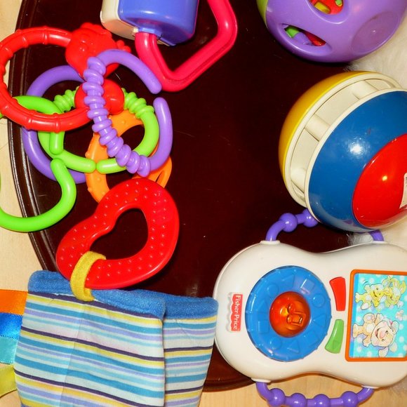 Infant baby toddler huge lot of random teethers soothers rattles toys - Picture 3 of 5